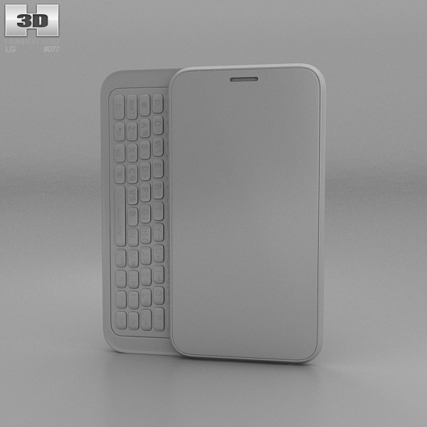 LG Enact VS890 滑出式键盘智能手机 3D模型 - 下载 智能手机 on 3DModels.org