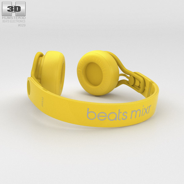 Beats Mixr High-Performance Professional Yellow 3D model