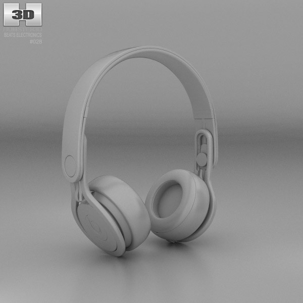 Beats Mixr High-Performance Professional White 3D model - Download