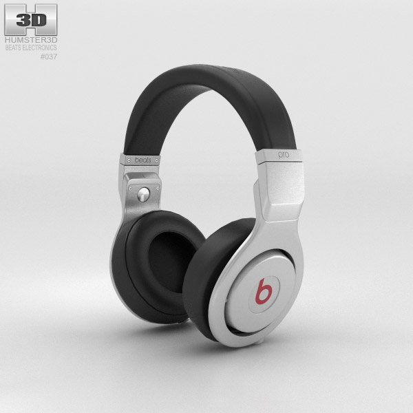 Beats Pro Over-Ear ヘッドホン Infinite Black 3Dモデル