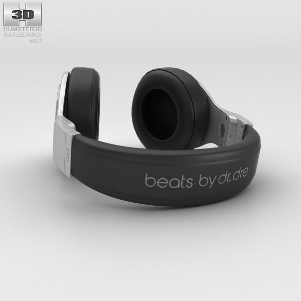 Beats Pro Over-Ear ヘッドホン Infinite Black 3Dモデル