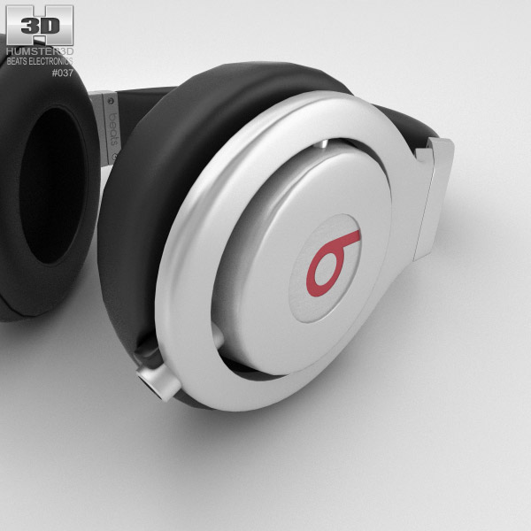 Beats Pro Over-Ear ヘッドホン Infinite Black 3Dモデル