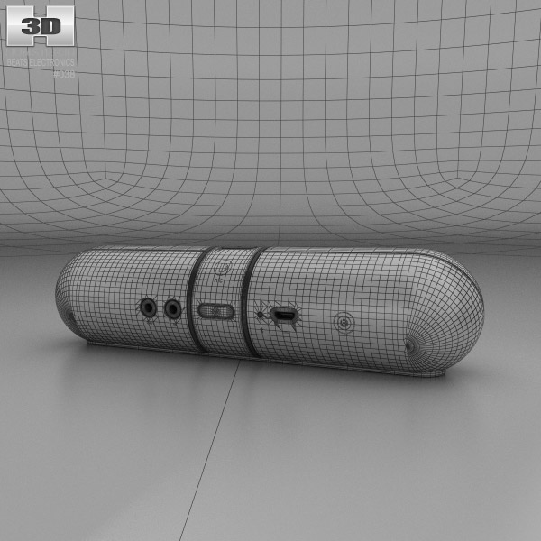 Beats Pill 2.0 ワイヤレス スピーカー 白い 3Dモデル - ダウンロード