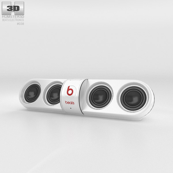Beats Pill 2.0 ワイヤレス スピーカー 白い 3Dモデル - ダウンロード