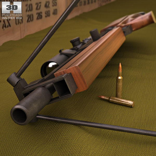 ワルサー WA 2000 ブルパップ スナイパーライフル 3Dモデル