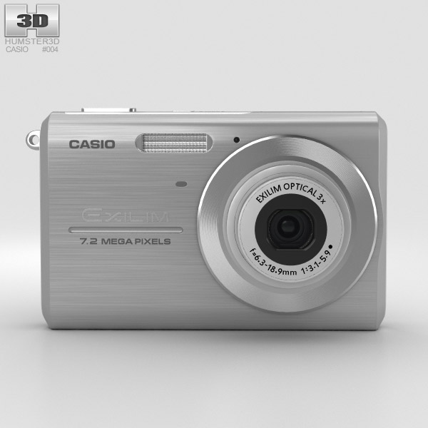 Casio Exilim EX-Z75 Gümüş 3D modeli - İndir Fotoğraf makinesi