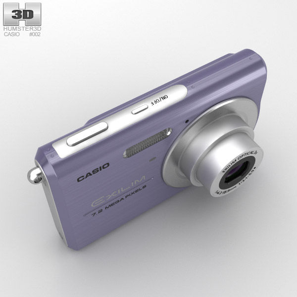 Casio Exilim EX-Z75 Mavi 3D modeli - İndir Fotoğraf makinesi