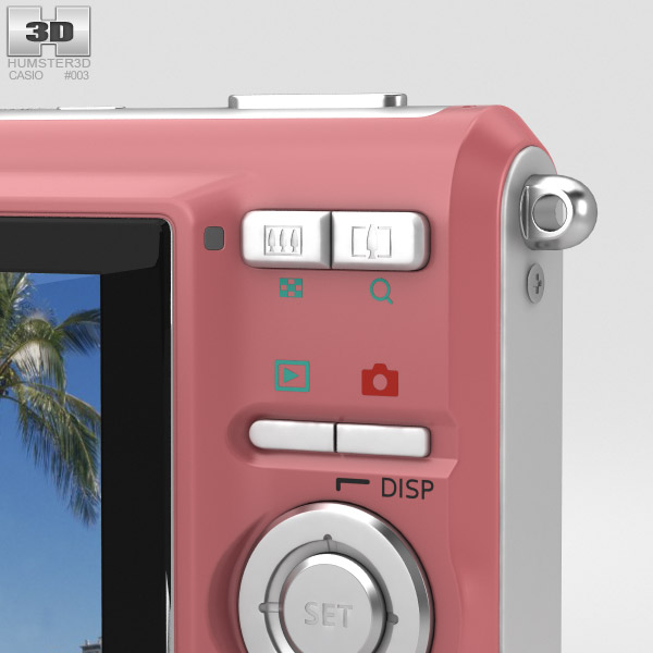Câmera Digital Casio Exilim EX-Z75 Rosa Modelo 3D - Baixar Câmera