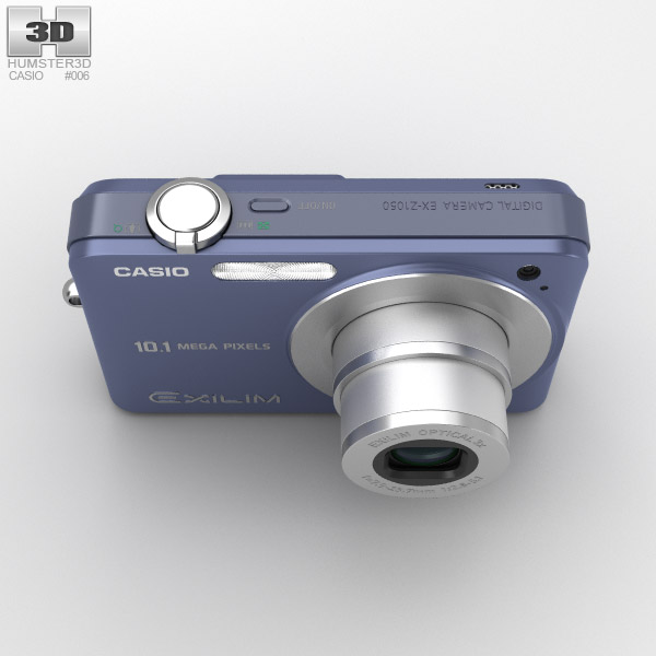 Casio Exilim EX- Z1050 Blue 3D model - Download Photo camera on