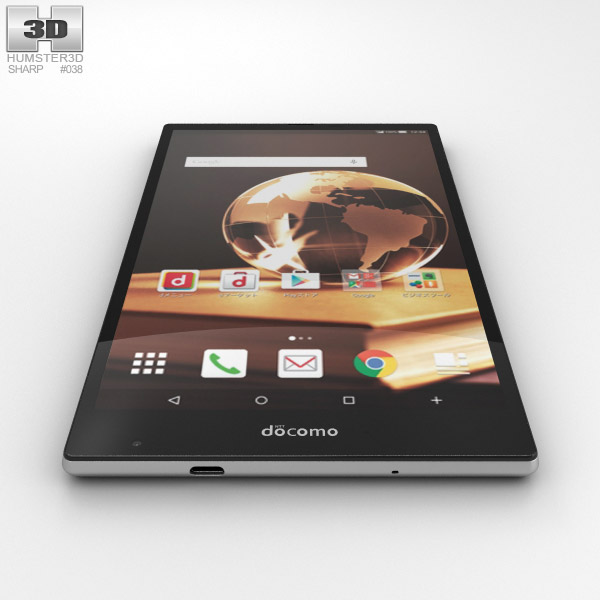 シャープ アクオス パッド SH-05G 3Dモデル - ダウンロード タブレット