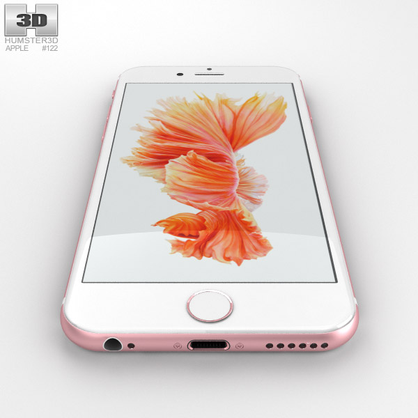 アップル iPhone 6s ローズゴールド 3Dモデル - ダウンロード 携帯電話