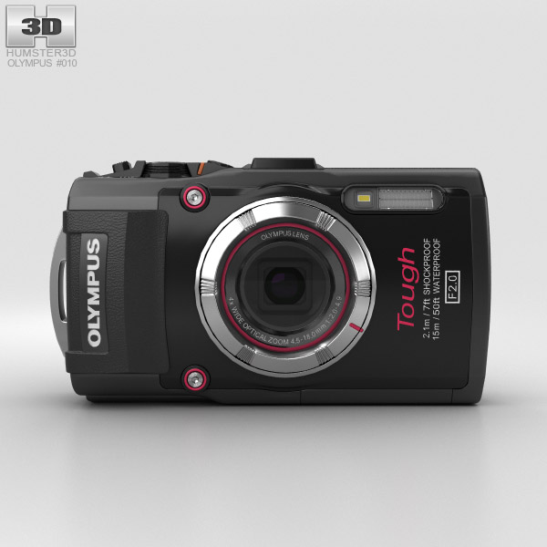 Olympus Tough TG-3 Black 3D model - Download Photo camera on