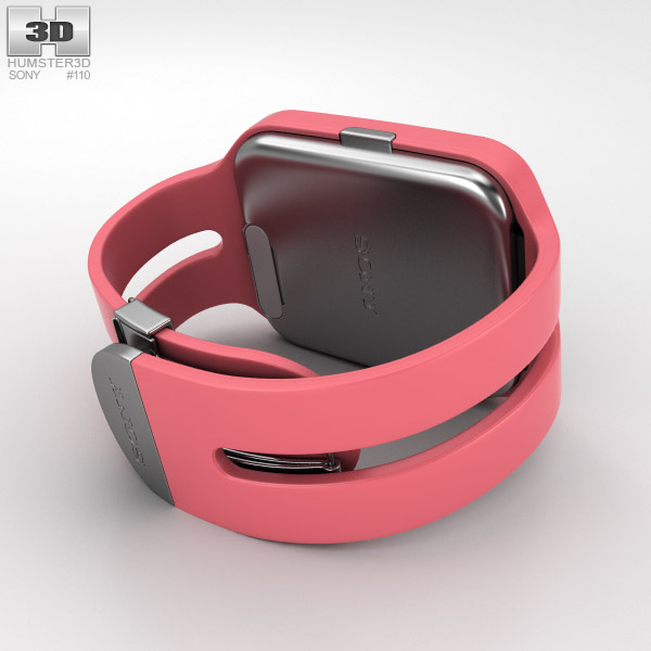 Sony SmartWatch 3 SWR50 en Rosa Modelo 3D - Descargar Reloj