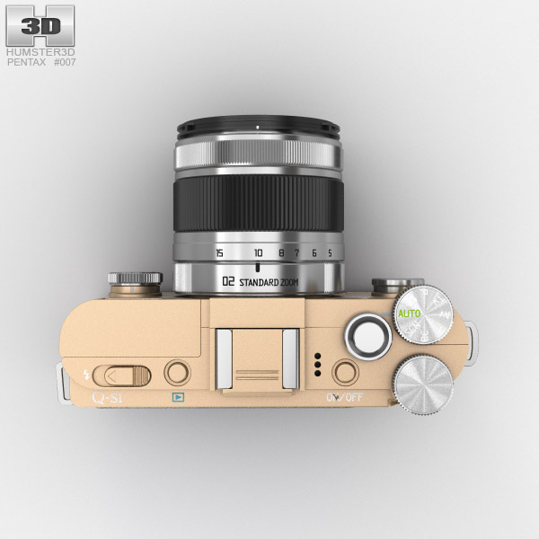 ペンタックス Q-S1 シャンパンゴールド カメラ 3Dモデル