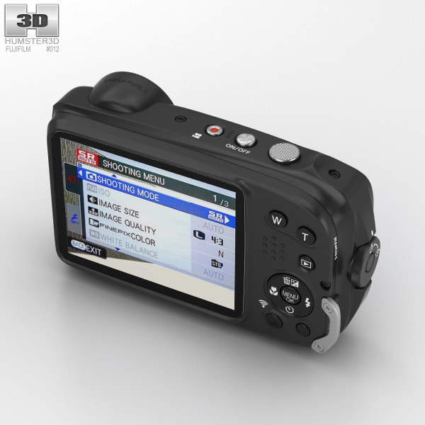 Fujifilm FinePix XP90 Blue 3D model - Download Photo camera on