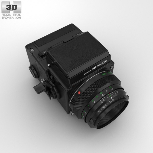 ゼンザブロニカ ETRS 中判フィルムカメラ 3Dモデル - ダウンロード