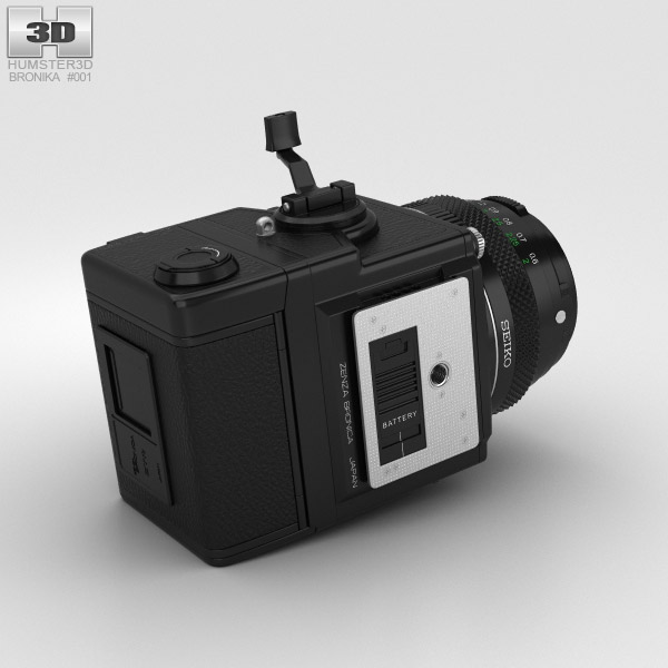 ゼンザブロニカ ETRS 中判フィルムカメラ 3Dモデル - ダウンロード