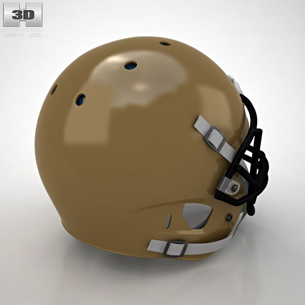 Football Helmet 3D model - Download Sports Equipment on 3DModels.org
