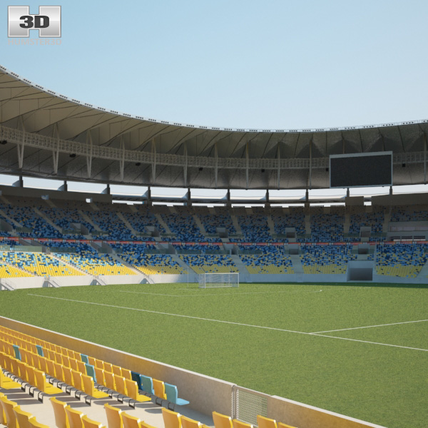 エスタジオ・ド・マラカナン 3Dモデル - ダウンロード スタジアム オン