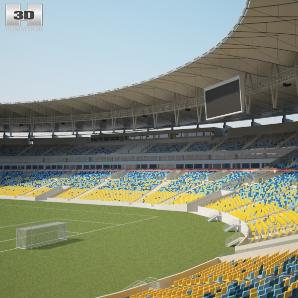 エスタジオ・ド・マラカナン 3Dモデル - ダウンロード スタジアム オン