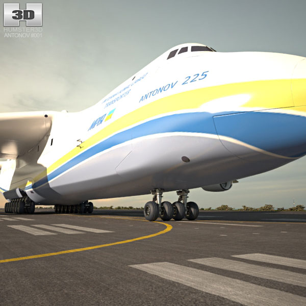 アントノフ An-225 ムリーヤ 3Dモデル - ダウンロード トランスポート