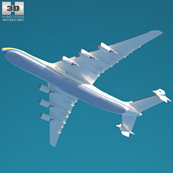 アントノフ An-225 ムリーヤ 3Dモデル - ダウンロード トランスポート