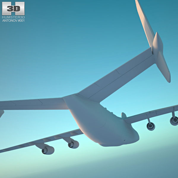 アントノフ An-225 ムリーヤ 3Dモデル - ダウンロード トランスポート