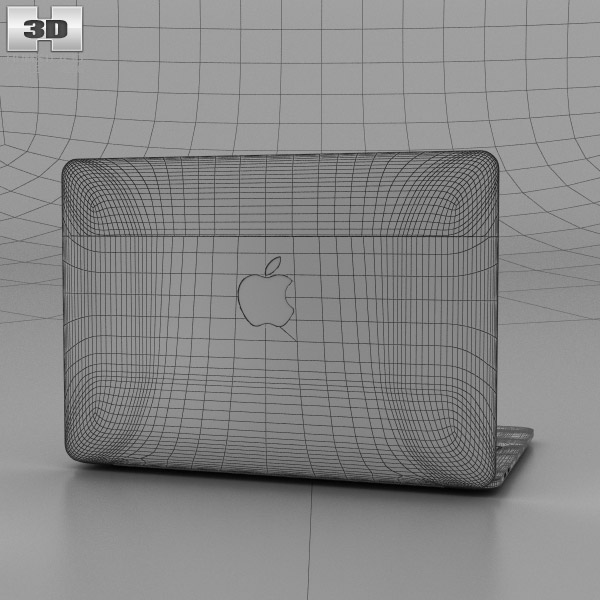 Apple MacBook Pro 13インチ (2016) Touch Bar搭載 シルバー 3Dモデル