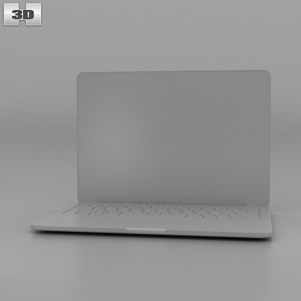 Apple MacBook Pro 13インチ (2016) Touch Bar搭載 シルバー 3Dモデル