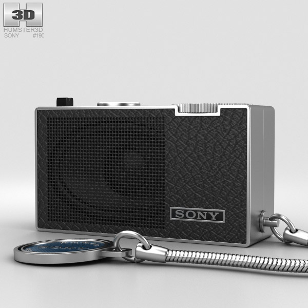 Sony ICR-100 ラジオ 3Dモデル - ダウンロード オーディオ機器 オン