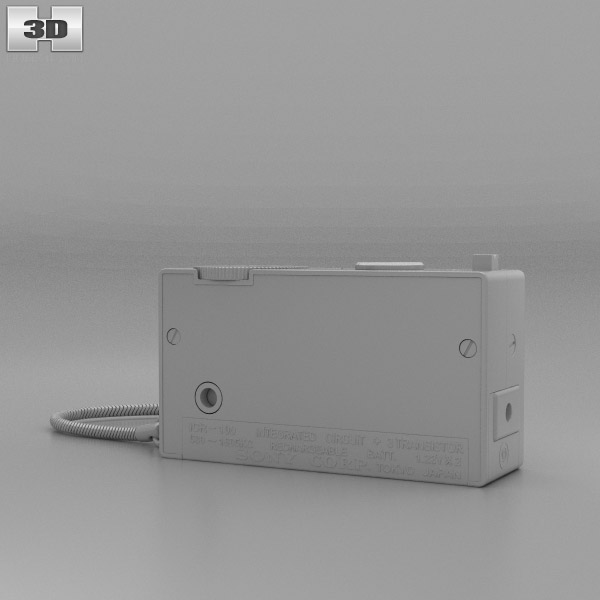 Sony ICR-100 ラジオ 3Dモデル - ダウンロード オーディオ機器 オン