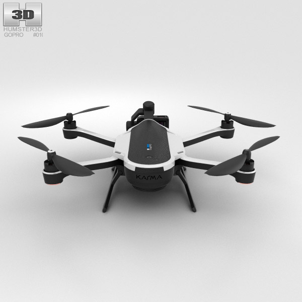 GoPro Karma Drone 3D model - Download Camera Drones on 3DModels.org