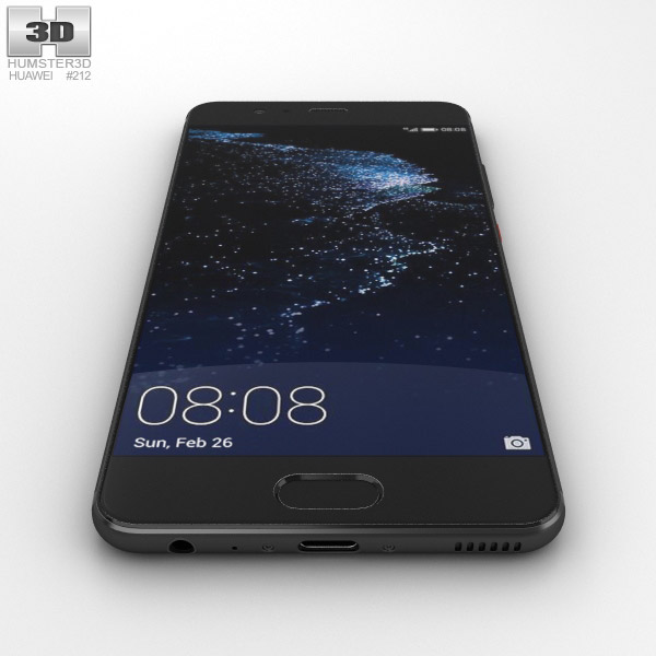 Huawei P10 Graphite Black 3D model - Download Phones on Huawei P10 Graphite Black 3D model - Download Phones on