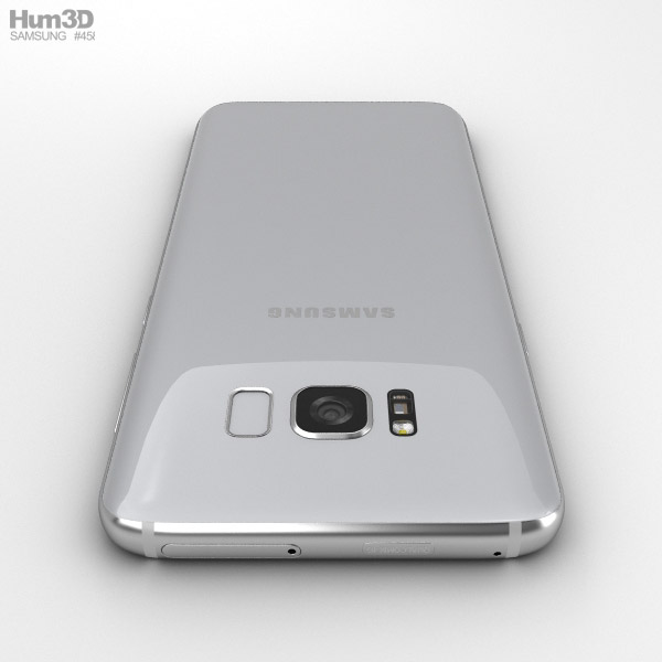 Samsung Galaxy S8 Arctic Silver 3D model - Download Phones on