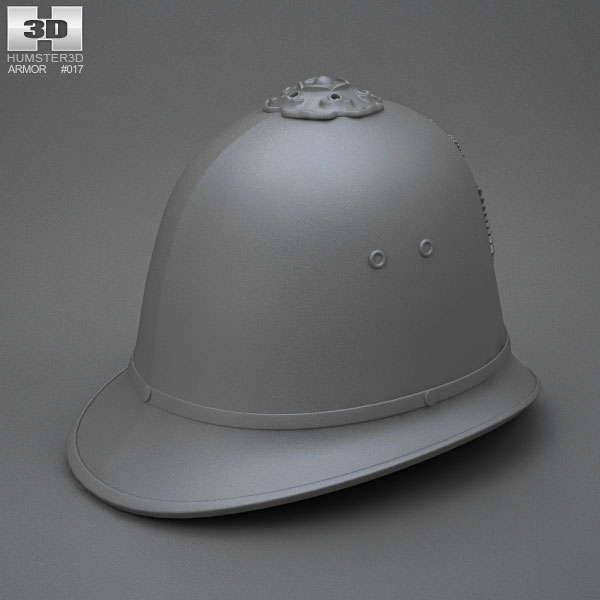 ロンドン警察カストディアンヘルメット 3Dモデル - ダウンロード 保護