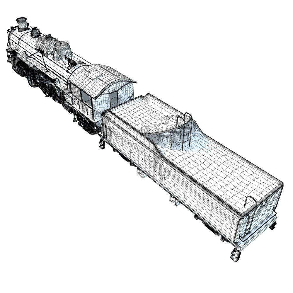 Steam Locomotive Old Train 3D model - Download Locomotive on 3DModels.org