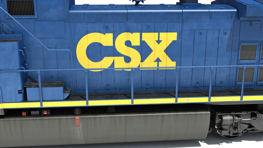 Diesel Locomotive Csx 3D model - Download Locomotive on 3DModels.org