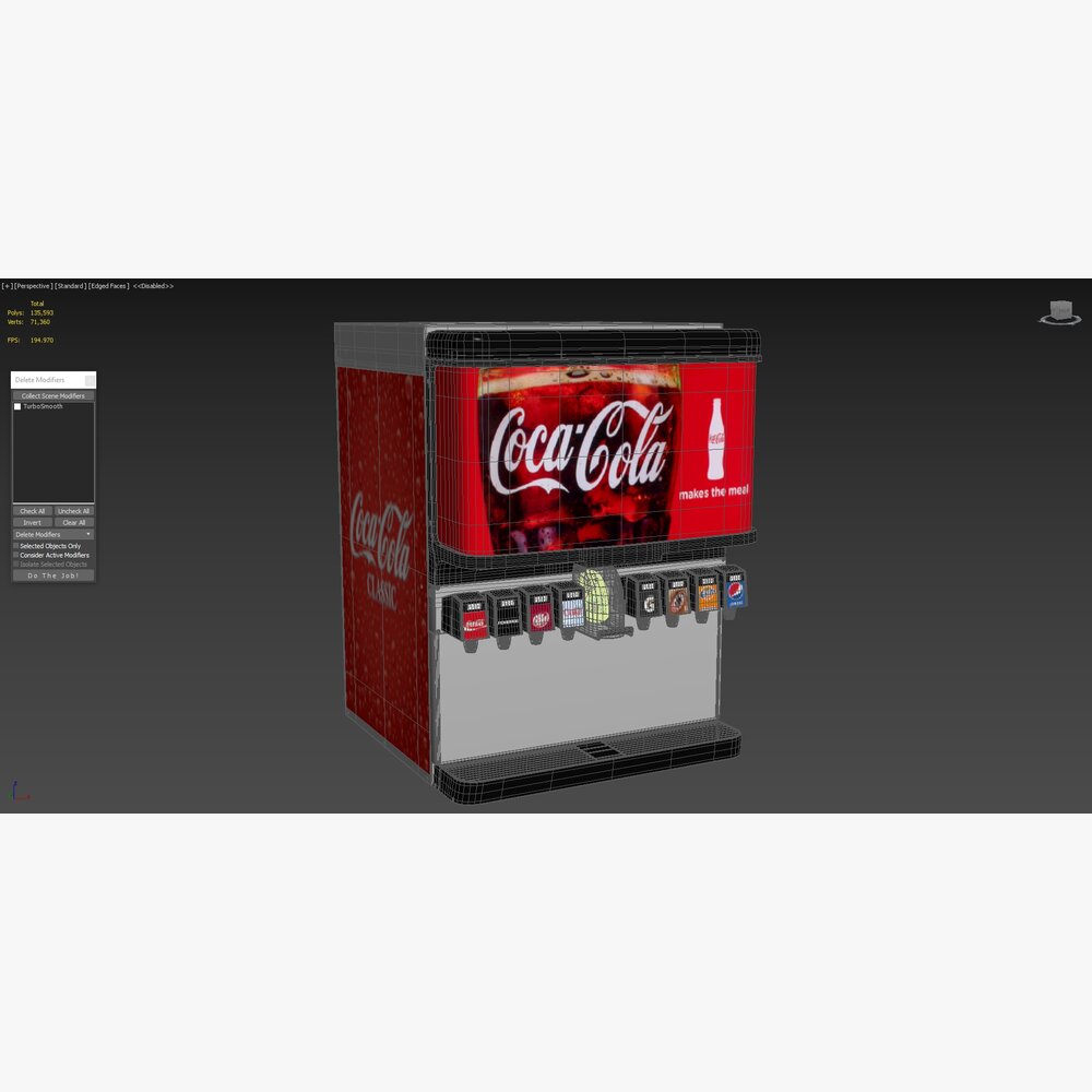 コカ・コーラ 8種類のアイスと飲料ソーダファウンテンシステム 3D