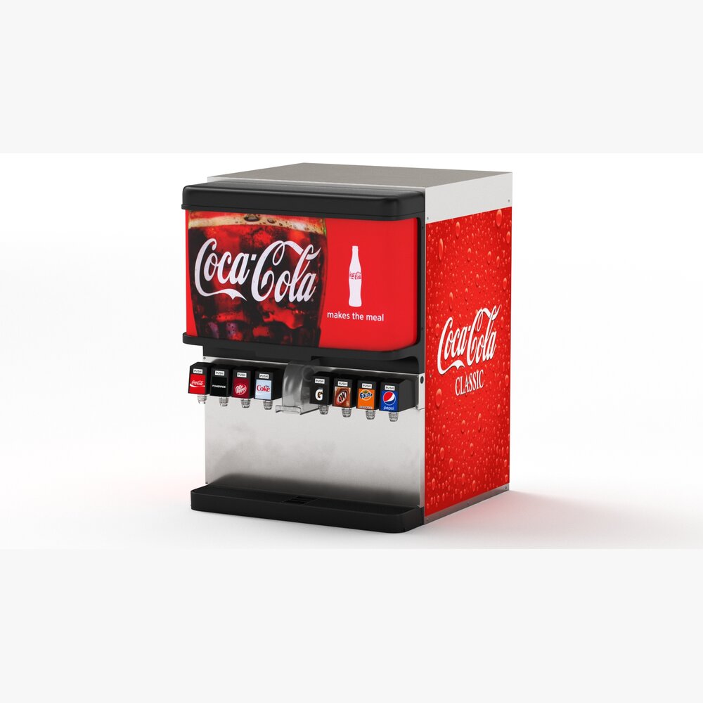 コカ・コーラ 8種類のアイスと飲料ソーダファウンテンシステム 3D