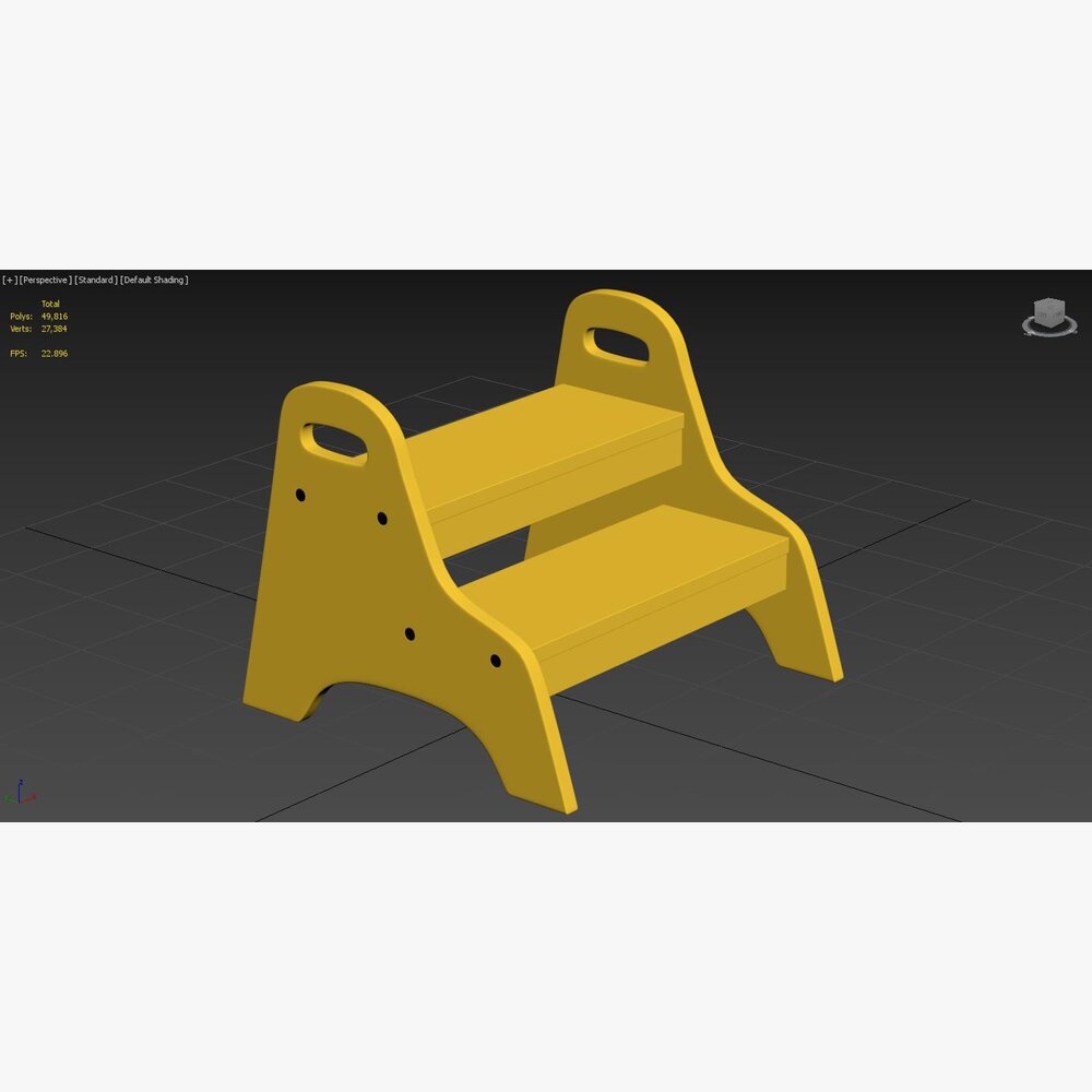 Trogen Children Step Stool 3D model - Download Chair on 3DModels.org