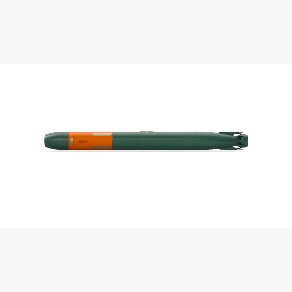 Mark 48 Heavyweight ASW Torpedo 3D model - Download Cruise missiles on ...