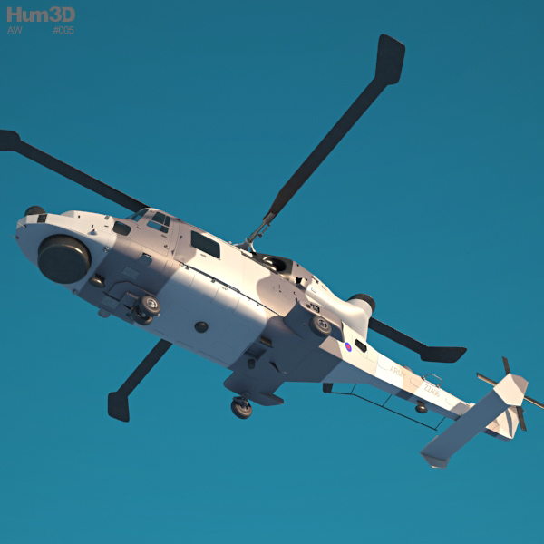 アグスタウェストランド AW159 ワイルドキャット 3Dモデル