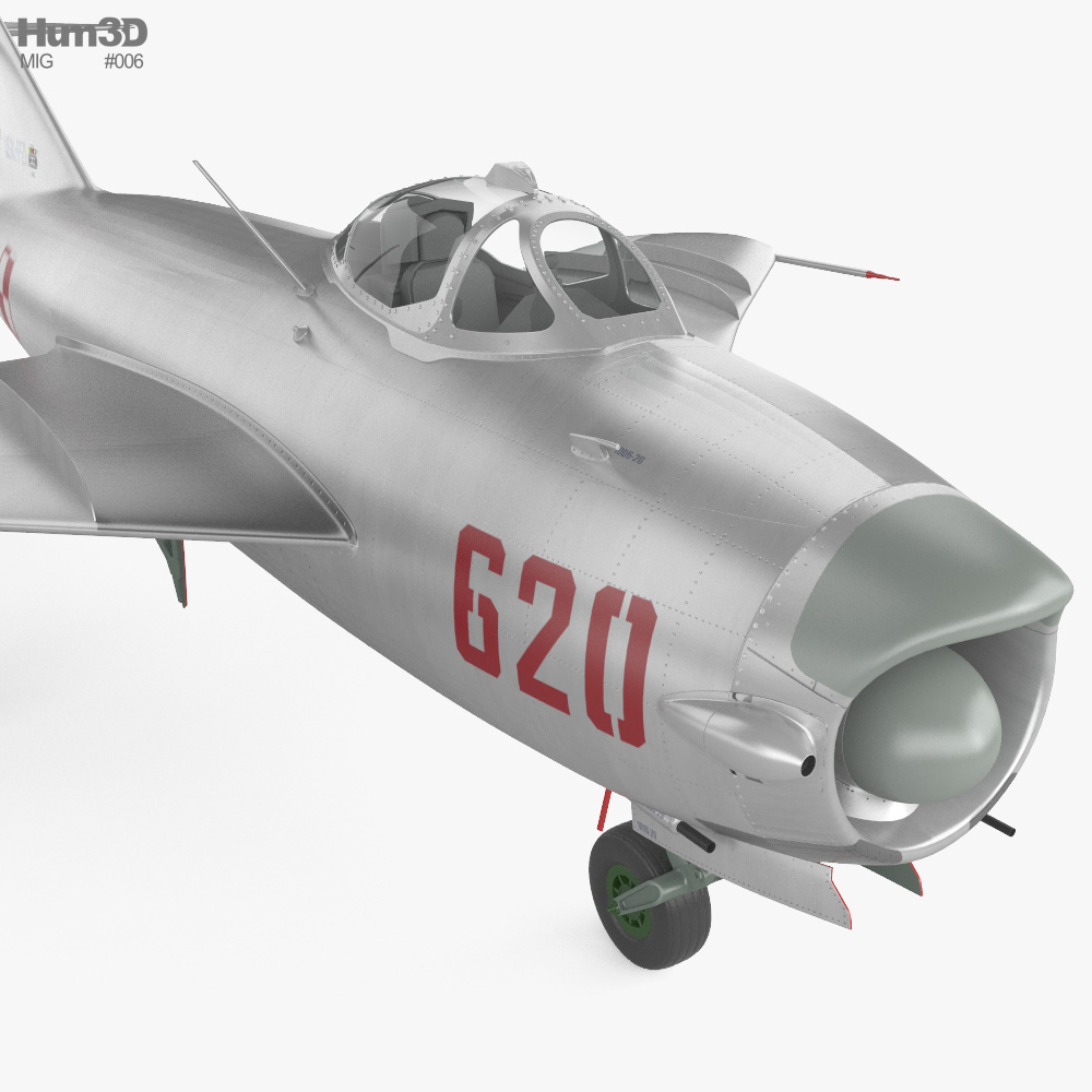 MiG-17PF ソビエト戦闘機 3Dモデル - ダウンロード 戦闘機 オン