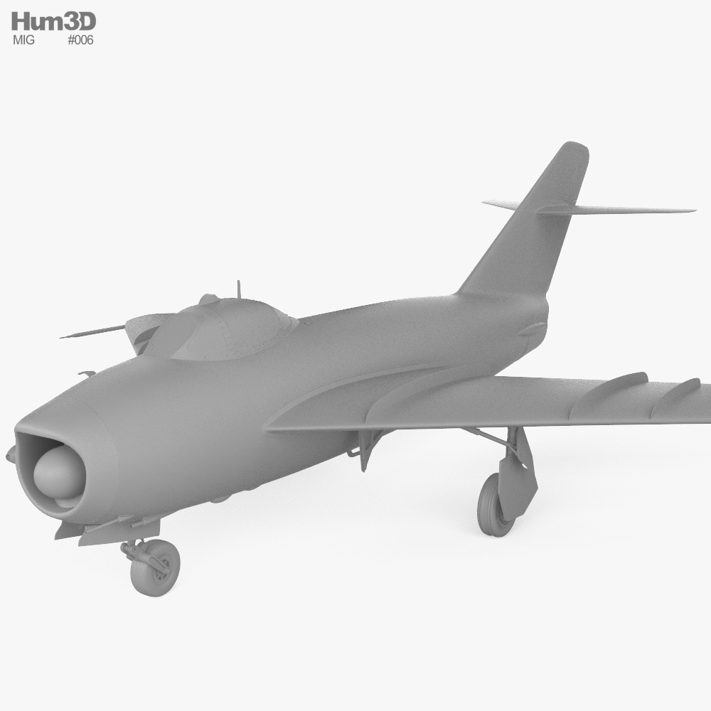 MiG-17PF ソビエト戦闘機 3Dモデル - ダウンロード 戦闘機 オン