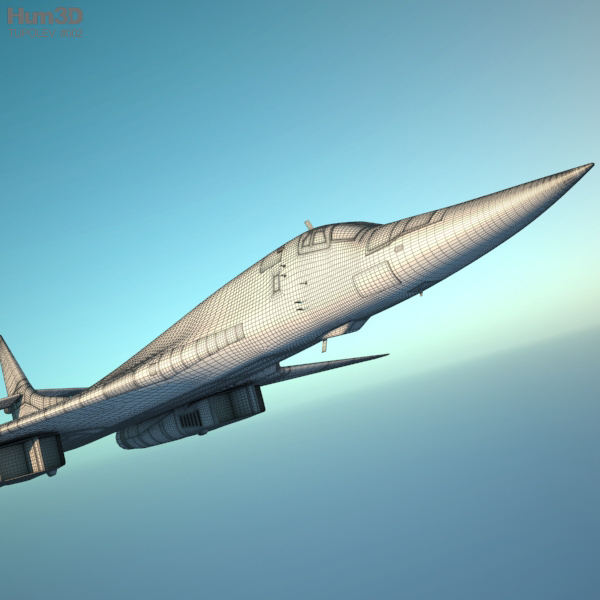 ツポレフ Tu-160 戦略爆撃機 3Dモデル - ダウンロード ボンバー オン