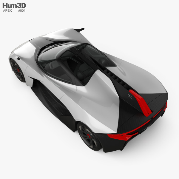 Apex AP-0 2023 3D model - Download Sports car on 3DModels.org