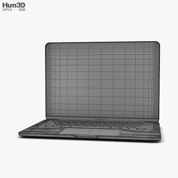 Apple MacBook Pro 13インチ (2018) Touch Bar搭載 スペースグレイ 3D