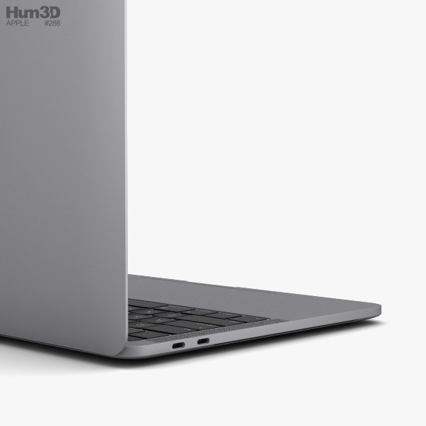Apple MacBook Pro 13インチ (2018) Touch Bar搭載 スペースグレイ 3D