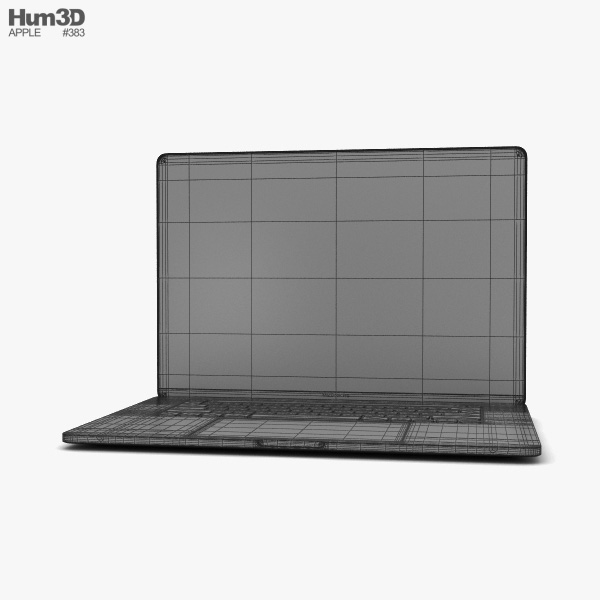 Apple MacBook Pro 16 inch (2019) Silver 3D model - Download Laptop