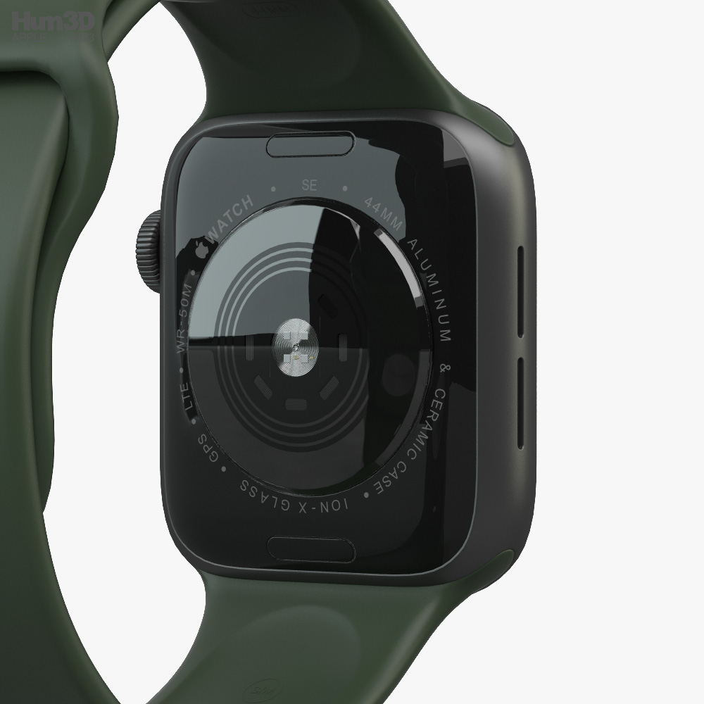 Apple Watch SE 44mm Aluminum Space Gray Modelo 3D - Baixar Relógio
